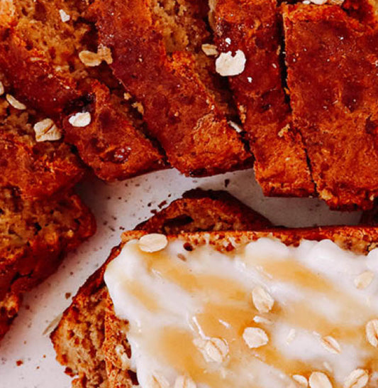 Honey Oat Banana Bread