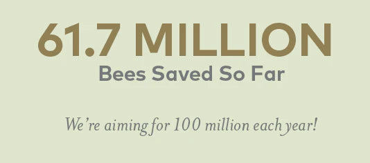 61.7 million bees saved so far