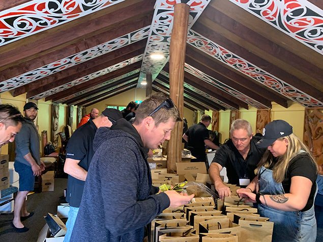 comvita team packing wellness packs