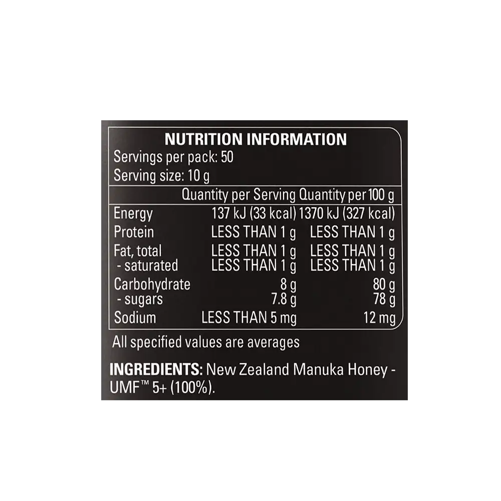 UMF 5+ Manuka Honey 500g ING