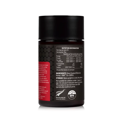 UMF 18+ Mānuka Honey B Bottle