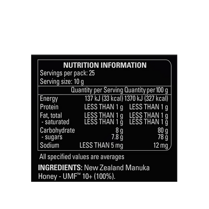 UMF 10+ Mānuka Honey 250gm NIP