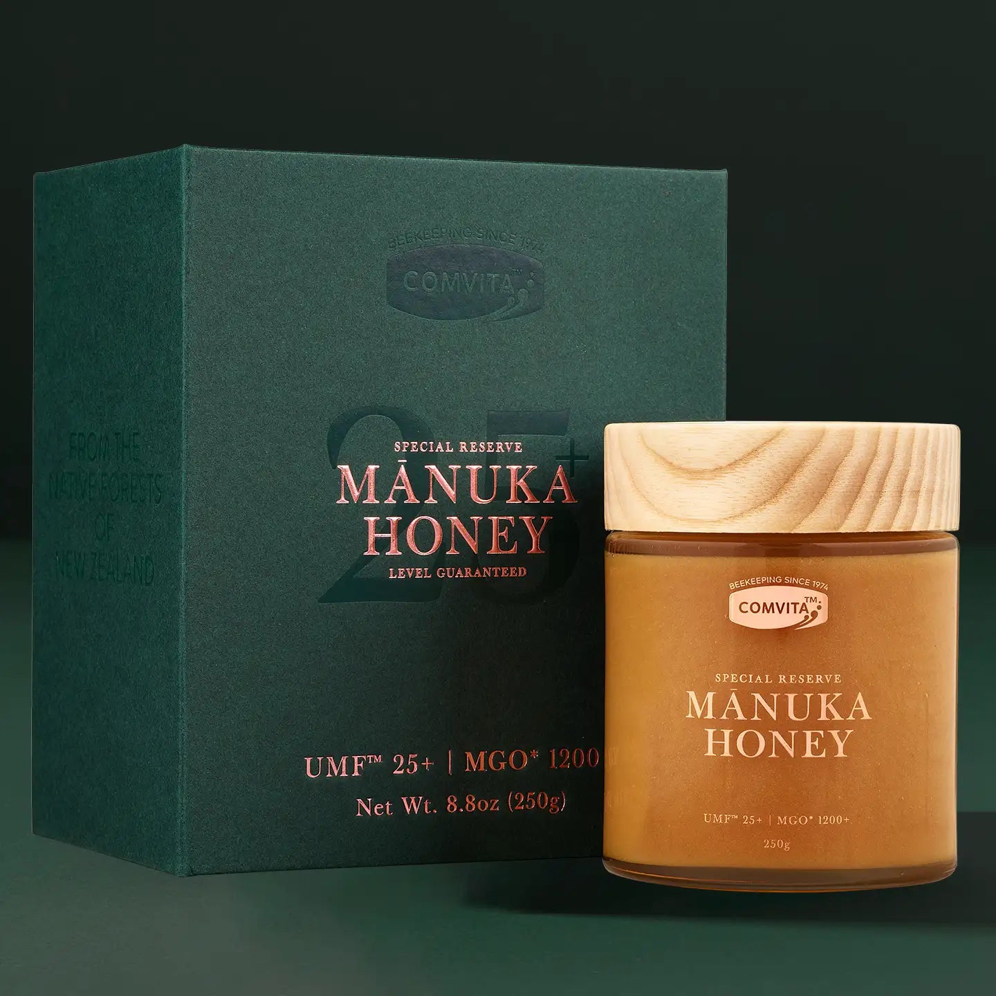 UMF 25+ Mānuka Honey Box and Jar