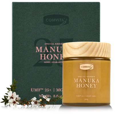 UMF 25+ Mānuka Honey Box and Jar Flower