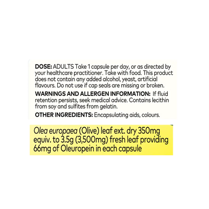 Olive Leaf Extract High Strength Capsules NIP