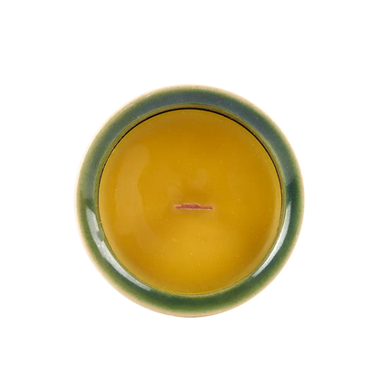 Mānuka Honey Scented Beeswax Candle wax and wick