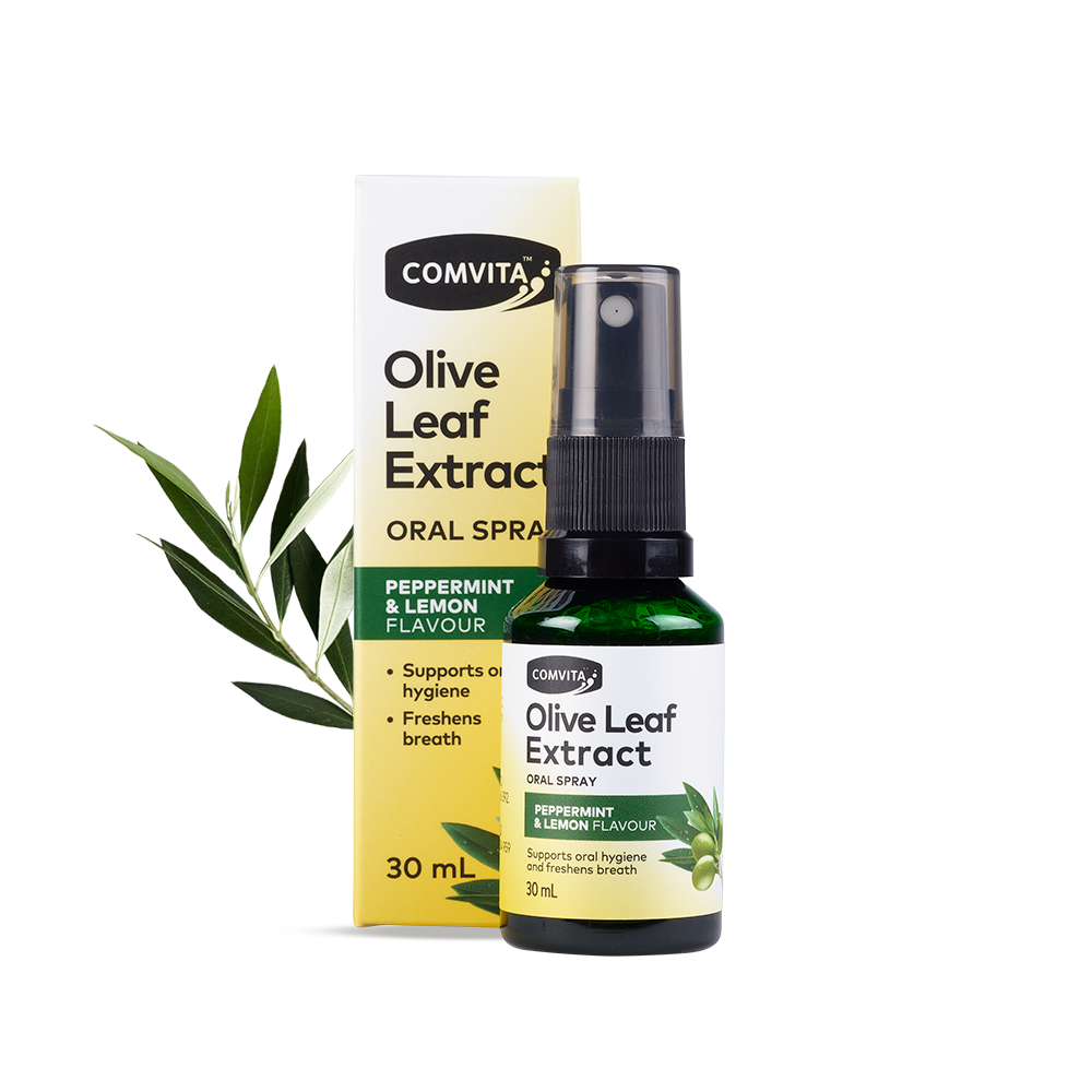 Oral Spray - Fresh-Picked Olive Leaf Extract Box and Bottle