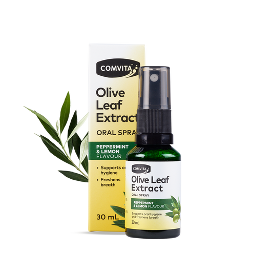 Oral Spray - Fresh-Picked Olive Leaf Extract Box and Bottle