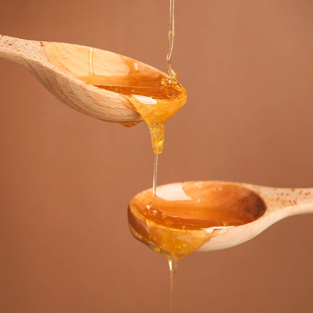 Wooden Honey Spoon in use