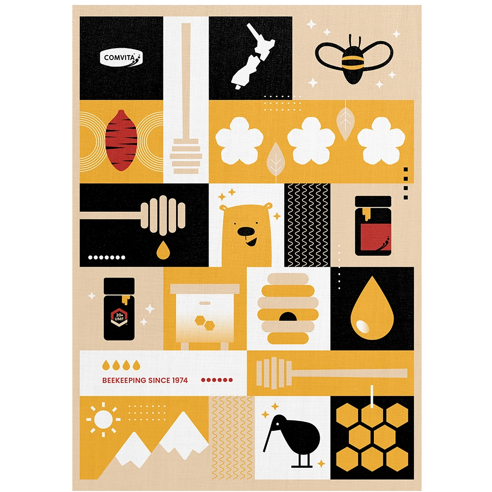 Kiwiana Tea towel