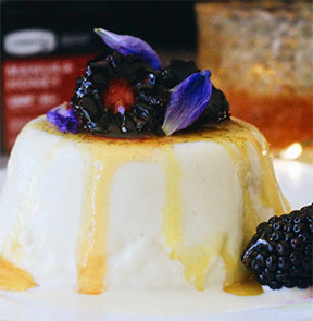 Mānuka honey Panna Cotta with Mandarin
