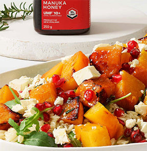 Mānuka Honey & Chili Roast Pumpkin Salad