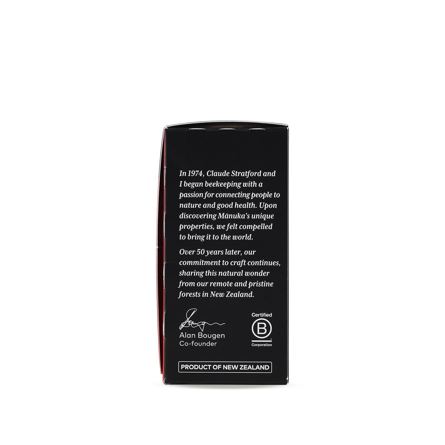 Box of Comvita Manuka Honey UMF 5+ sachets 12s Right Side