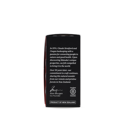 Box of Comvita Manuka Honey UMF 5+ sachets 12s Right Side