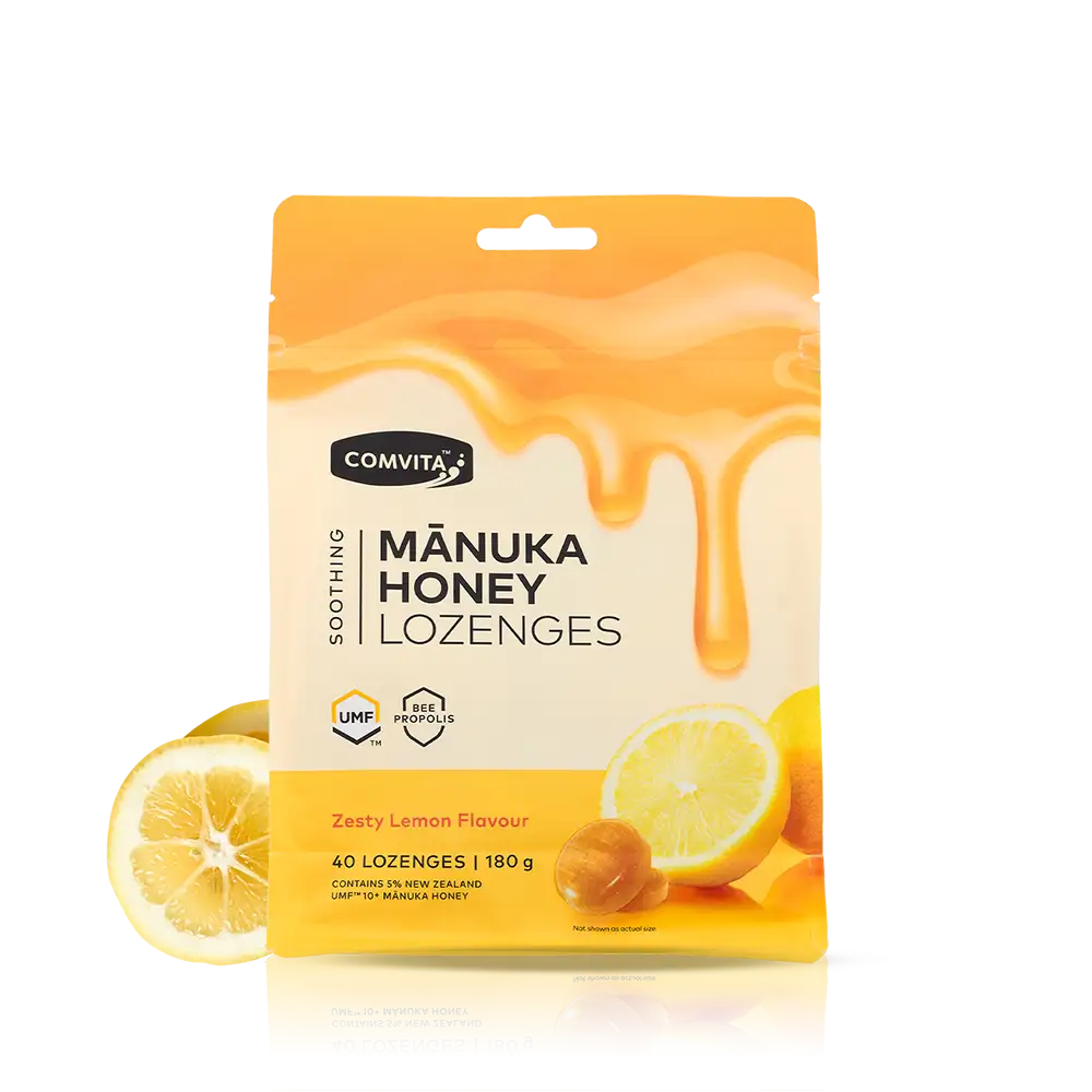 Mānuka Honey Lozenges with Propolis (Lemon and Honey)