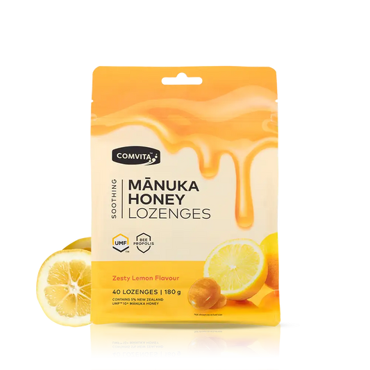 Mānuka Honey Lozenges with Propolis (Lemon and Honey)