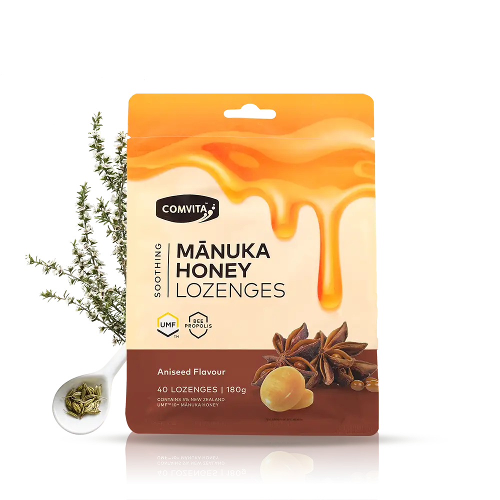 Mānuka Honey Lozenges with Propolis (Aniseed)