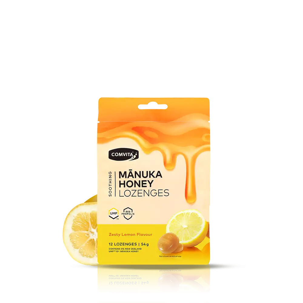 Mānuka Honey Lozenges with Propolis (Lemon and Honey)