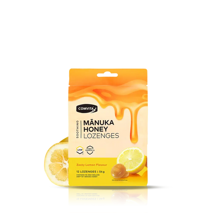 Mānuka Honey Lozenges with Propolis (Lemon and Honey)