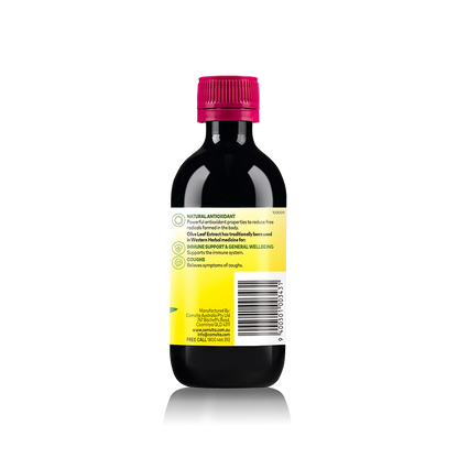 Children’s Olive Leaf Extract - Mixed Berry  Bottle Side